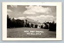 Postcard RPPC New Post Chapel, Fort Sill, Oklahoma picture