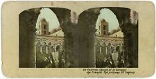 c1900's Colorized Stereoview Palermo. Church of St. Giovanni, Sicily Italy picture