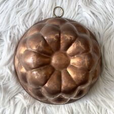 19th Century Antique French Solid Copper Pudding Mould 1850-1900s picture