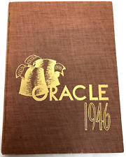 VTG 1946 WWII ERA ADELPHI COLLEGE ORACLE YEARBOOK 50TH ANNIVERSARY GARDEN CITY picture
