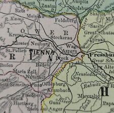 Vintage 1888 AUSTRIA Map 13