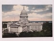 Postcard Madison State Capitol Linen University City Of Wisconsin  picture