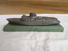 Vtg. painted metal Union Steamships Ltd. Vancouver, Ca. paperweight. picture