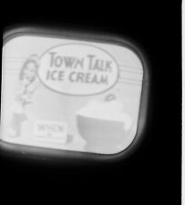 VTG 1950s MEDIUM FORMAT NEGATIVE TV STILL TOWN TALK ICE CREAM AD JAY-12 picture