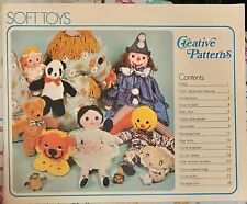 Vintage 1975 CREATIVE PATTERNS BOOK SOFT TOYS Patterns & Instructions Mint  picture