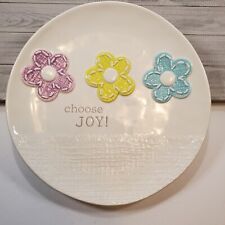 Demdaco Decorative Easter Holiday Spring Plate Choose Joy picture