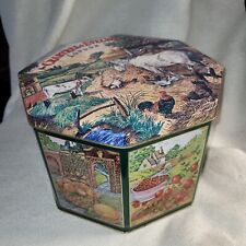 1985 Octagon Shaped Vintage Crabtree and Evelyn Tin picture