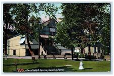 c1920's Casino Casino Park Trees Scene Mansfield Ohio OH Posted Vintage Postcard picture