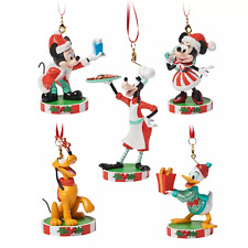 Disney Santa Mickey Mouse and Friends Sketchbook 5-Piece Ornament Set - New picture