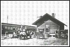 Chicago Great Western Railroad CGW Depot Train Station Bristow Iowa NEW POSTCARD picture