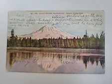vintage postcard mount ranier washington posted 1910 signed stamped picture