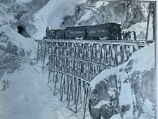 1899 Alaska White Pass Railroad to the Klondike illustrated picture