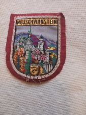 Neuschwanstein Castle Germany Felt Patch vintage picture