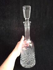 Vintage Toscany Hand Cut Lead Crystal Decanter With Stopper Handmade In Romania picture