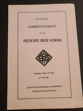 1954 Shawnee High School - Louisville, Kentucky Commencement Program picture