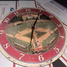 Vintage Baseball Wall Clock - Field of Dreams - 2000 Timeworks Berkeley - Tested picture