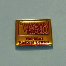 VTG Walmart Pin Visitors Center Waltons 5 & 10 Gold Tone Red Associate picture