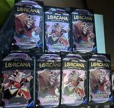 Disney Lorcana Trading Card Game - Rise of the Floodborn Booster Pack X 7 picture