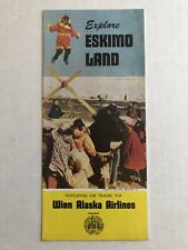 1957 Alaska Eskimo Land Travel Brochure w/ Eskimo Pictures picture