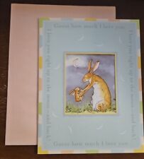Guess how much I love you, photo greeting card with envelope, unused picture