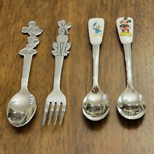 1970's Walt Disney Mickey Mouse Donald Duck Pluto Stainless Steel 5