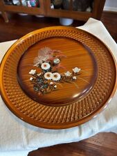 Japanese Vintage Lacque 3 pieces Round Lazy Susan Serving Tray picture