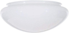White Mushroom Glass Shade - 10 Inch picture