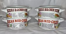 LOT-4 Vintage 1981 Texas Recipe Bowls Ljungberg Collection New Orleans picture