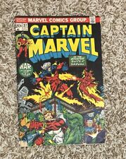 Captain Marvel #27 * vs Thanos 1968 1973 * est VG * story & art Jim Starlin picture