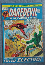 Daredevil #87 Fine+ 6.5 Electro Black Widow Gene Colan Art 1972 picture