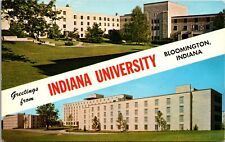 Greetings INDIANA UNIVERSITY BLOOMINGTON TETER CENTER chrome Unposted Postcard picture
