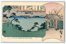 c1905 From a Painting By Hiroshige The Ukiyoye School Japan Antique Postcard picture