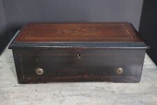 Antique 19th C Swiss Cylinder Tabletop Music Box picture