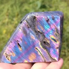 0.88LB Natural Labradorite Mineral Specimen Quartz Crystal Spectrolite Stone picture