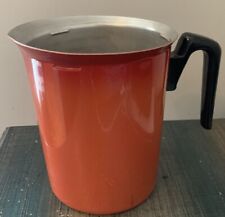 Vtg Royal Chef Aluminum  Rustic Orange  7 Cup Percolator Coffee Pot picture