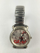 1997 Dr. Seuss Authentic Tic Tocking Time Tickers Cat In The Hat Watch working picture