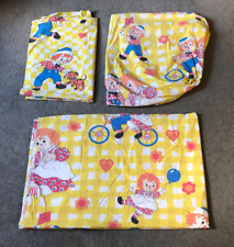 VTG 70s JC Penney Bobbs Merrill Raggedy Ann & Andy Twin Bed Sheet Lot picture