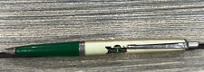 Vintage Pen Acco Seed Dealer Green White Silver Newton USA picture