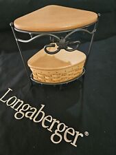 Longaberger Foundry Wrought Iron Corner Counter Top Stand with Basket picture