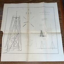 1855 US Coast Survey Lithography: Tripod & Scaffold for Primary Triangulation picture