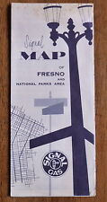 1953 Fresno street map Signal  oil gas California Kings Canyon Yosemite picture