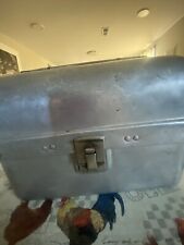 Vintage 1940's Leyse Aluminum Dome Top Aluminum Lunch Box picture