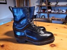 New 1970s Vintage Addison Jump Firefighter Combat Boots  12D STEEL USA 🇺🇸  picture