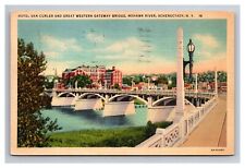 Postcard Schenectady New York Mohawk River Bridge picture