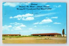 Postcard Kansas Liberal KS Western Ho Motel Restaurant 1958 Posted Chrome picture
