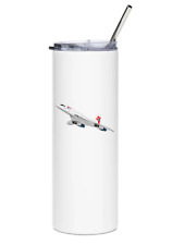 British Airways Concorde Stainless Steel Water Tumbler with straw - 20oz. picture