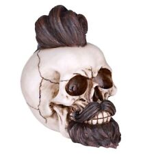 PT  Skull with Hair, Mustache and Beard Decoration picture