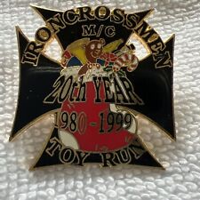 Vintage Ironcrossmen 20th Year 1980-1999 Toy Run Screw Back picture