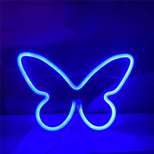 LED Butterfly Neon Sign Lights Hanging Decorative Neon Light USB or Battery Oper picture