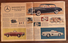 Mercedes Packard Studebaker  1958 New Car Newspaper Large Circular Pages picture